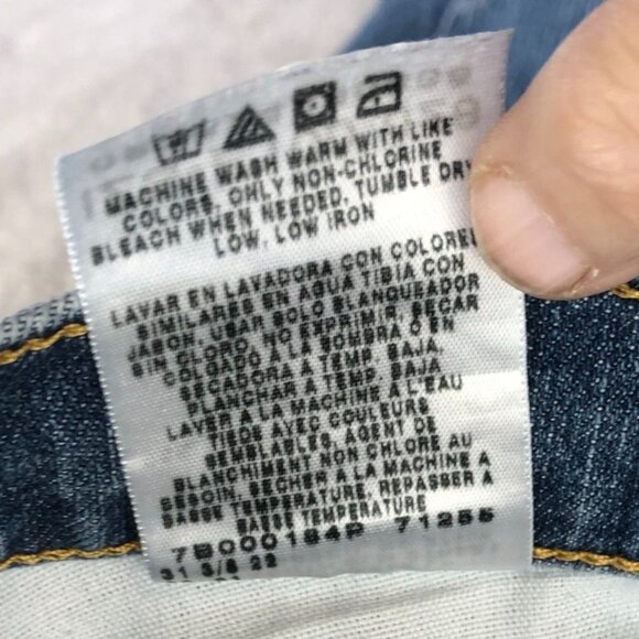 Lee Riders Womens Capri Jeans Size 8M Blue Denim Cropped Relaxed Fit Casual - Picture 9 of 14